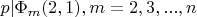 $p|\Phi_m(2,1), m=2,3,...,n$