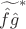 ${\widetilde{\hat{f} \hat{g}} }^{*}$