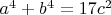 $a^4+b^4=17c^2$
