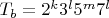 $T_b=2^k3^l5^m7^l$