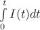 $\[\int\limits_0^t {I(t)dt} \]$