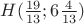 $H(\frac {19} {13}; 6 \frac 4 {13})$