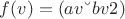 $f(v)  =А(av &ndash; bv2)$