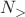 $N_>$