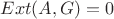 $Ext(A,G)=0$