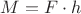 ${M}={F}\cdot{h}$ ${M}={F}\cdot{h}$