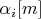 $\alpha_i[m]$
