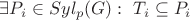 $\exists P_i \in Syl_p(G): ~ T_i \subseteq P_i$