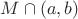 $M\cap(a,b)$