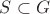 $S\subset G$