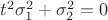 $t^2\sigma_1^2+\sigma_2^2=0$