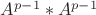 $A^{p-1}*A^{p-1}$