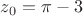 $z_0 = \pi - 3$
