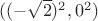 $((-\sqrt2)^2 , 0^2)$