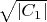 $\sqrt{|C_1|}$