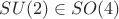 $SU(2)\in SO(4)$