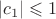 $|c_1| \leqslant 1$