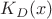 $K_D(x)$