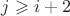 $j\geqslant i+2$