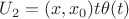 $U_2 = (x,x_0)t\theta(t)$