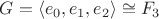 $G=\langle e_0,e_1,e_2\rangle\cong F_3$