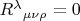 $R^\lambda{}_{\mu\nu\rho}=0$
