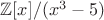$\mathbb{Z}[x]/(x^3-5)$