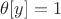 $\theta[y]=1}{$