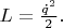 $L=\frac{\dot {q}^2}{2}.$