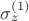 $\sigma_z^{(1)}$