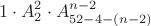 \[
1 \cdot A_2^2  \cdot A_{52 - 4 - (n - 2)}^{n - 2} 
\]