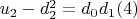 $u_2-d_2^2 = d_0d_1\engo(4)$
