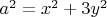 $a^2=x^2+3y^2$