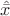 $\hat{\bar{x}}$