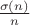 $\sigma(n)\over n$