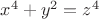 $x^4 + y^2 = z^4$