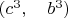 $(c^3,\quad b^3)$