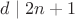 $d\mid 2n+1$