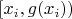 $[x_i, g(x_i))$