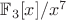 $\mathbb{F}_3 [x]/x^7$