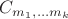 $C_{m_1,...m_k}$