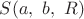 $S(a,\ b,\ R)$