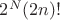 $2^N (2n)!$ $2^N (2n)!$