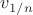 $v_{1/n}$