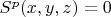 $S^p(x,y,z)=0$