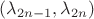 $(\lambda_{2n-1},\lambda_{2n})$