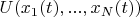 $U(x_1(t),...,x_N(t))$