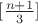 $[\frac{n+1}3]$