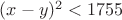 $(x-y)^2<1755$