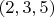 $(2,3,5)$